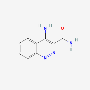 Chemical structure of 4-Aminocinnoline-3-carboxamide