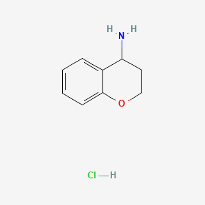 Chemical structure of 4-Aminochromane Hydrochloride