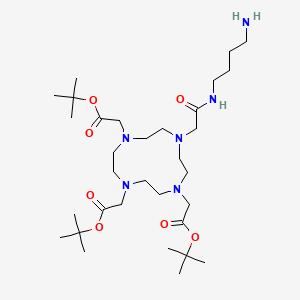 Chemical structure of 4-Aminobutyl-DOTA-tris (t-butyl ester)