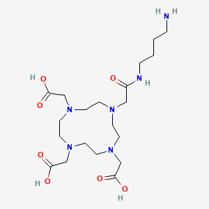 Chemical structure of 4-Aminobutyl-DOTA