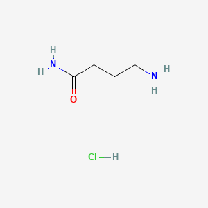 Chemical structure of 4-Aminobutanamide hydrochloride