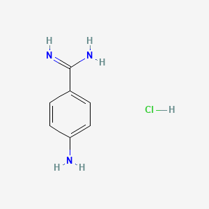 Chemical structure of 4-Aminobenzamidine Hydrochloride