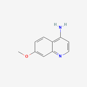 Chemical structure of 4-Amino-7-methoxyquinoline