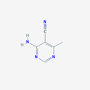 Chemical structure of 4-Amino-6-methylpyrimidine-5-carbonitrile