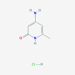 Chemical structure of 4-Amino-6-methylpyridin-2-ol hydrochloride