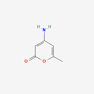 Chemical structure of 4-Amino-6-Methyl-2H-Pyran-2-One