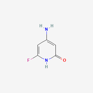 Chemical structure of 4-Amino-6-fluoropyridin-2(1H)-one