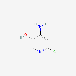 Chemical structure of 4-Amino-6-chloropyridin-3-ol
