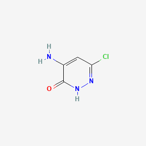 Chemical structure of 4-Amino-6-chloropyridazin-3(2H)-one