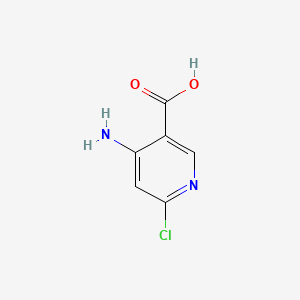 Chemical structure of 4-Amino-6-chloronicotinic acid