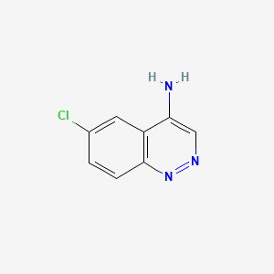Chemical structure of 4-Amino-6-chlorocinnoline