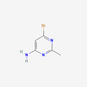 Chemical structure of 4-Amino-6-bromo-2-methylpyrimidine