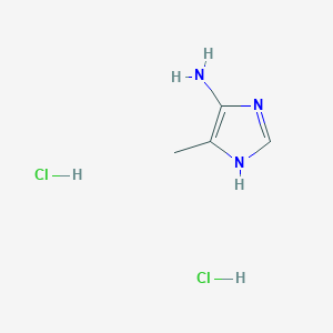 Chemical structure of 4-Amino-5-methylimidazole Dihydrochloride