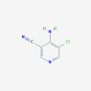 Chemical structure of 4-Amino-5-chloronicotinonitrile