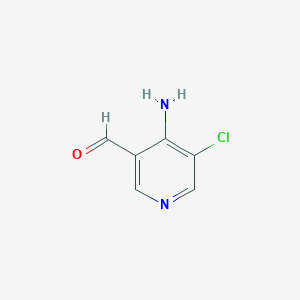 Chemical structure of 4-Amino-5-chloronicotinaldehyde