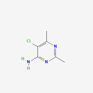 Chemical structure of 4-Amino-5-chloro-2,6-dimethylpyrimidine