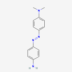 Chemical structure of 4-Amino-4'-dimethylaminoazobenzene