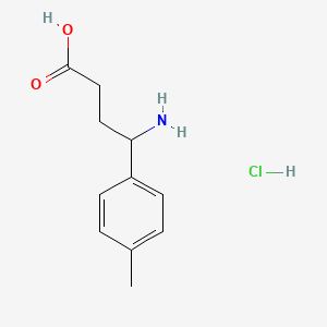 Chemical structure of 4-Amino-4-(p-tolyl)butanoic acid hydrochloride