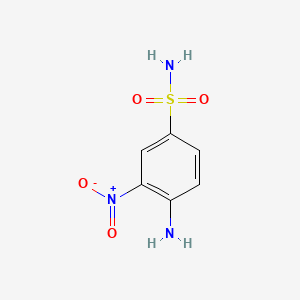 Chemical structure of 4-Amino-3-nitrobenzenesulfonamide