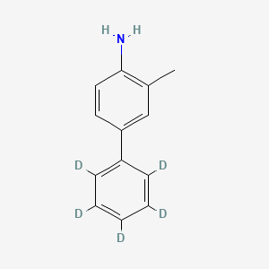 Chemical structure of 4-Amino-3-methylbiphenyl-2’,3’,4’,5’,6’-d5