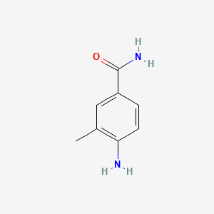 Chemical structure of 4-Amino-3-methylbenzamide