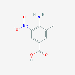 Chemical structure of 4-Amino-3-methyl-5-nitrobenzoic acid