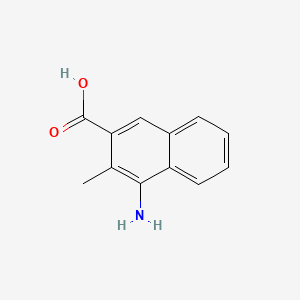 Chemical structure of 4-Amino-3-methyl-2-naphthoic acid