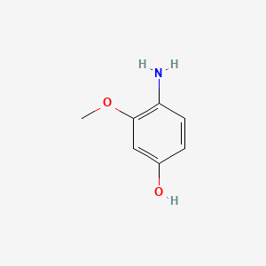 Chemical structure of 4-Amino-3-methoxyphenol