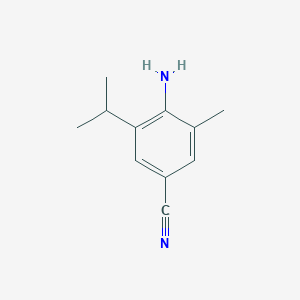 Chemical structure of 4-Amino-3-isopropyl-5-methylbenzonitrile