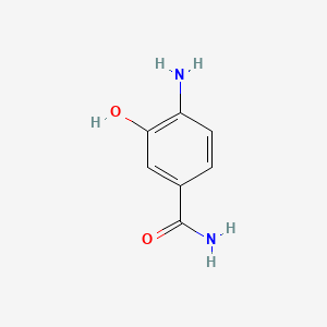 Chemical structure of 4-Amino-3-hydroxybenzamide