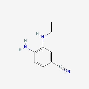 Chemical structure of 4-amino-3-ethylamino-benzonitrile