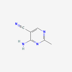 Chemical structure of 4-Amino-2-Methylpyrimidine-5-Carbonitrile