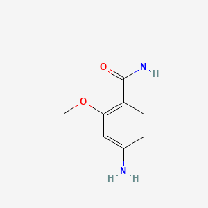Chemical structure of 4-Amino-2-methoxy-N-methylbenzamide