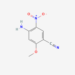 Chemical structure of 4-Amino-2-methoxy-5-nitrobenzonitrile