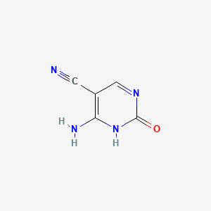 Chemical structure of 4-Amino-2-hydroxypyrimidine-5-carbonitrile