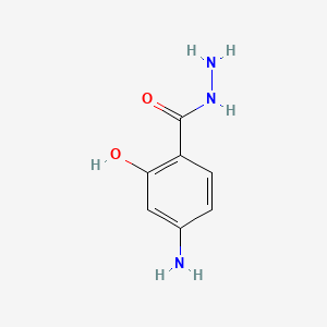 Chemical structure of 4-Amino-2-hydroxybenzohydrazide