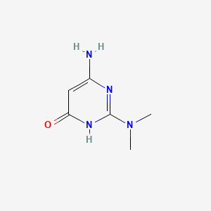 Chemical structure of 4-Amino-2-dimethylamino-6-hydroxypyrimidine