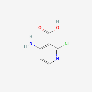 Chemical structure of 4-Amino-2-chloronicotinic acid