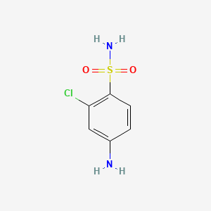 Chemical structure of 4-Amino-2-chlorobenzenesulfonamide