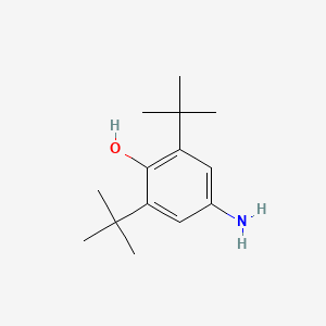Chemical structure of 4-Amino-2,6-di-tert-butylphenol