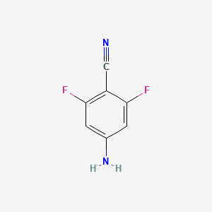 Chemical structure of 4-Amino-2,6-Difluorobenzonitrile