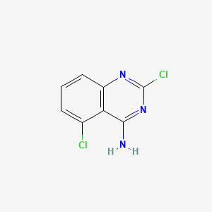 Chemical structure of 4-Amino-2,5-dichloroquinazoline