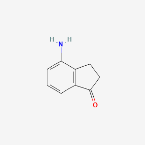 Chemical structure of 4-Amino-2,3-dihydro-1H-inden-1-one