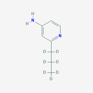 Chemical structure of 4-Amino-2-(n-propyl-d7)pyridine