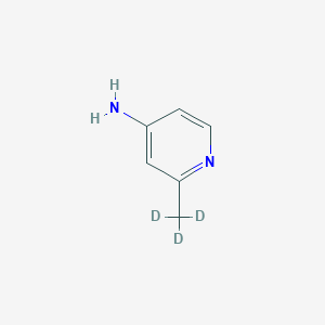 Chemical structure of 4-Amino-2-(methyl-d3)-pyridine