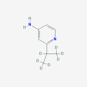Chemical structure of 4-Amino-2-(iso-propyl-d7)pyridine