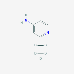 Chemical structure of 4-Amino-2-(ethyl-d5)pyridine