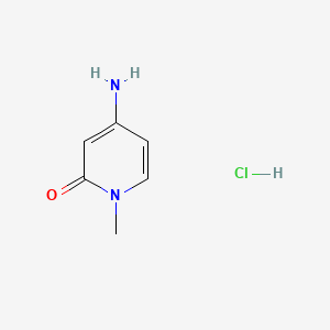 Chemical structure of 4-Amino-1-methylpyridin-2(1H)-one hydrochloride