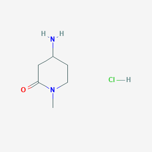 Chemical structure of 4-Amino-1-methylpiperidin-2-one hydrochloride