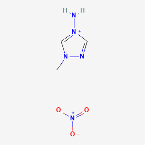 Chemical structure of 4-Amino-1-methyl-4H-1,2,4-triazol-1-ium nitrate